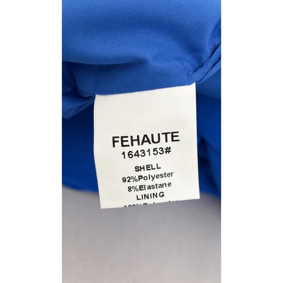 Fehaute Boat Neck Sleeveless Bow Sheath Cocktail Dress Blue Womens Size 12 New - Picture 10 of 12